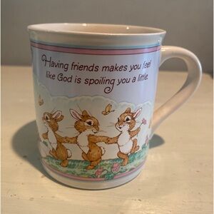 Vintage 1986 Hallmark Mug Mates Friendship Cup